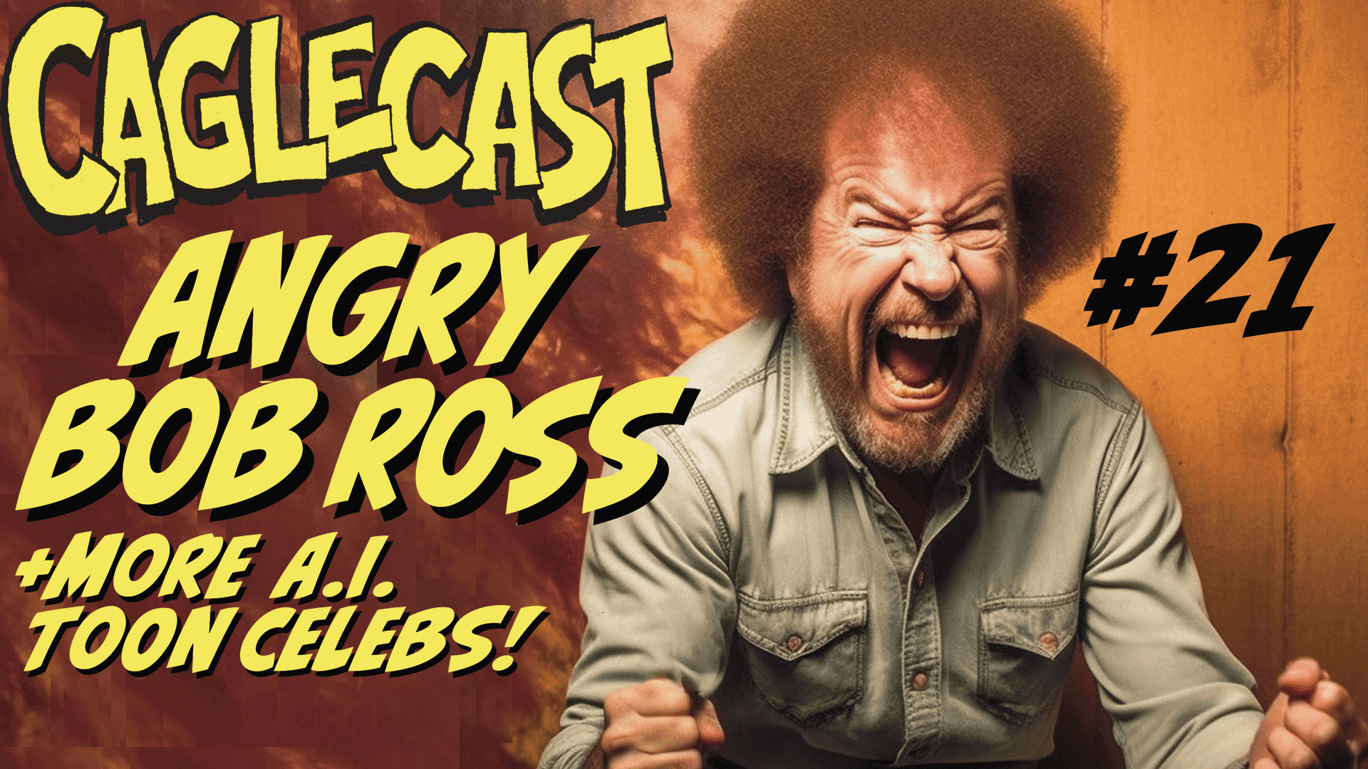 ANGRY BOB ROSS! Celebrities who are very funny and VERY ANGRY -- Generated by Artificial Intelligence! #21 poster