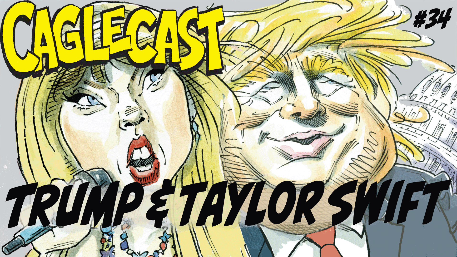 Taylor Swift and Donald Trump --Together at Last! poster